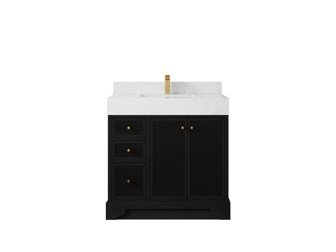 Manhattan 36 in. W x 22 in. D Center Sink Bathroom Vanity