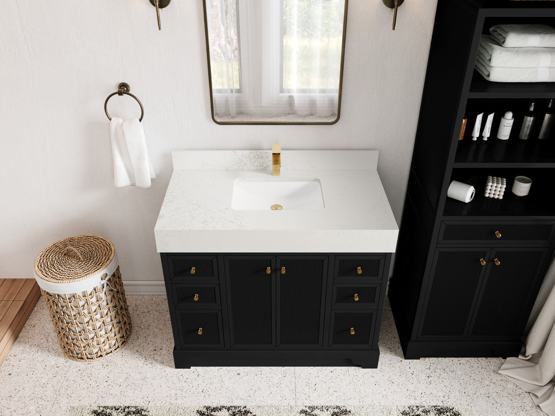 Manhattan 42 in. W x 22 in. D Single Sink Bathroom Vanity