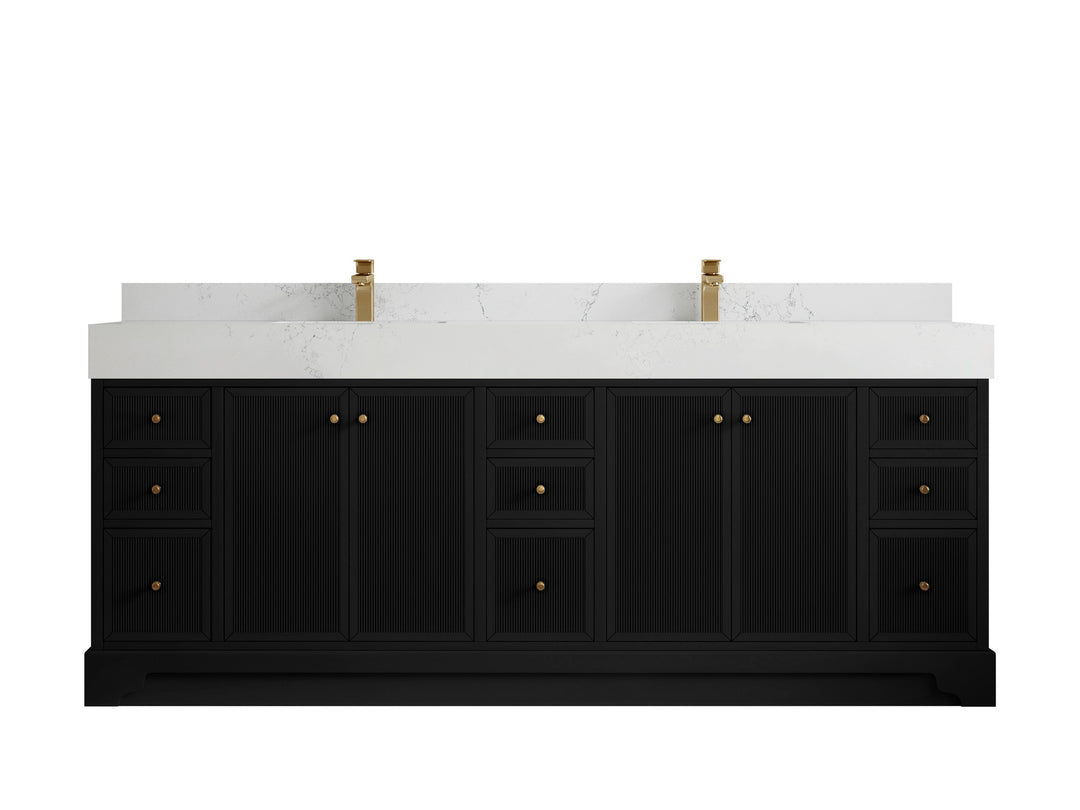 Manhattan 84 in. W x 22 in. D Double Sink Bathroom Vanity