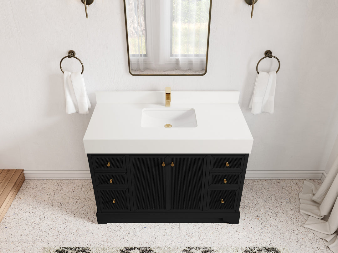 Manhattan 48 in. W x 22 in. D Single Sink Bathroom Vanity