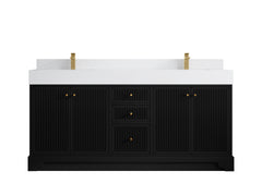 Manhattan 72 in. W x 22 in. D Double Sink Bathroom Vanity - photo 11