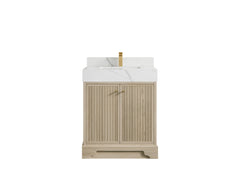 Manhattan White Oak 30 in. W x 22 in. D Single Sink Bathroom Vanity - photo 6