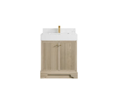 Manhattan White Oak 30 in. W x 22 in. D Single Sink Bathroom Vanity - photo 7