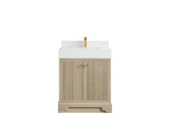 Manhattan White Oak 30 in. W x 22 in. D Single Sink Bathroom Vanity - photo 8