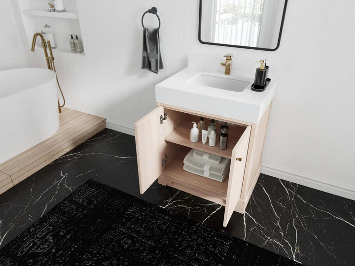 Manhattan White Oak 30 in. W x 22 in. D Single Sink Bathroom Vanity - photo 3