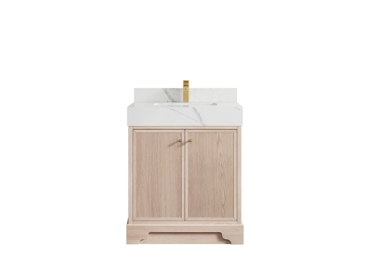 Manhattan White Oak 30 in. W x 22 in. D Single Sink Bathroom Vanity - photo 6