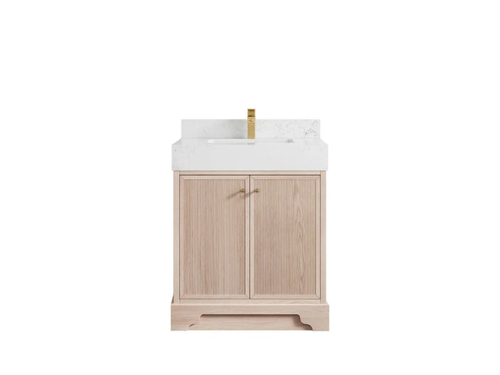 Manhattan White Oak 30 in. W x 22 in. D Single Sink Bathroom Vanity - photo 7