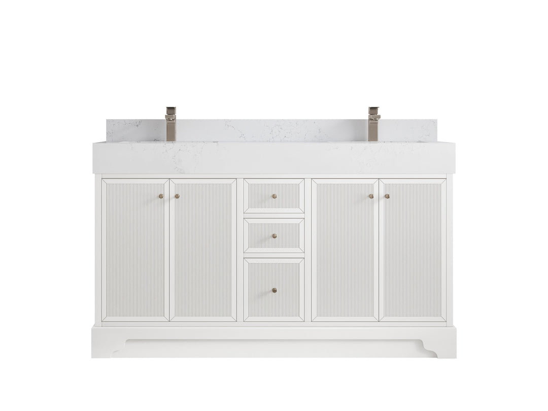 Manhattan 60 in. W x 22 in. D Double Sink Bathroom Vanity