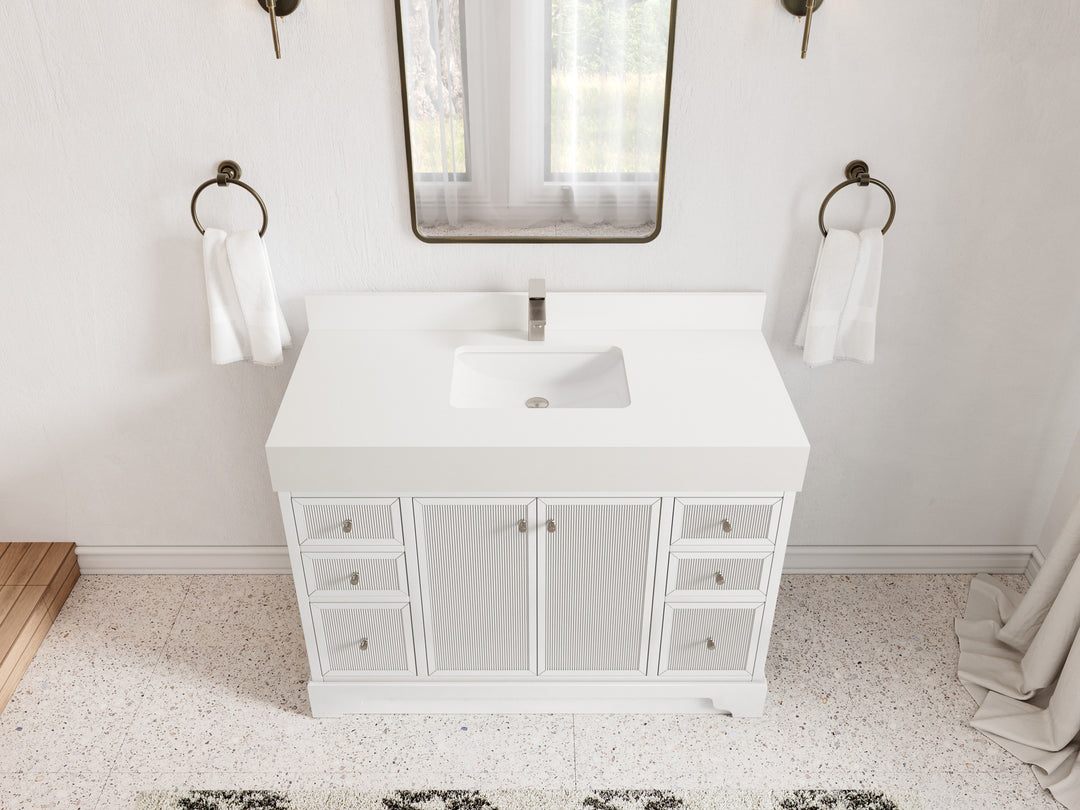 Manhattan 48 in. W x 22 in. D Single Sink Bathroom Vanity