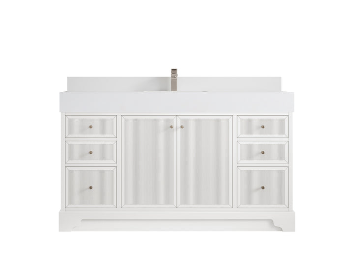 Manhattan 60 in. W x 22 in. D Single Sink Bathroom Vanity - photo 12