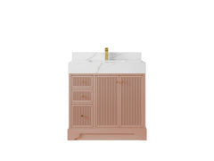 Manhattan 36 in. W x 22 in. D Center Sink Bathroom Vanity - photo 12