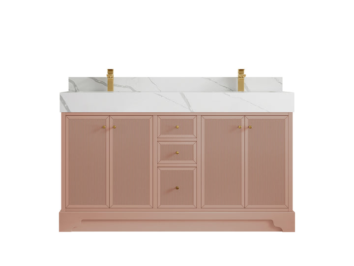 Manhattan 60 in. W x 22 in. D Double Sink Bathroom Vanity - photo 8