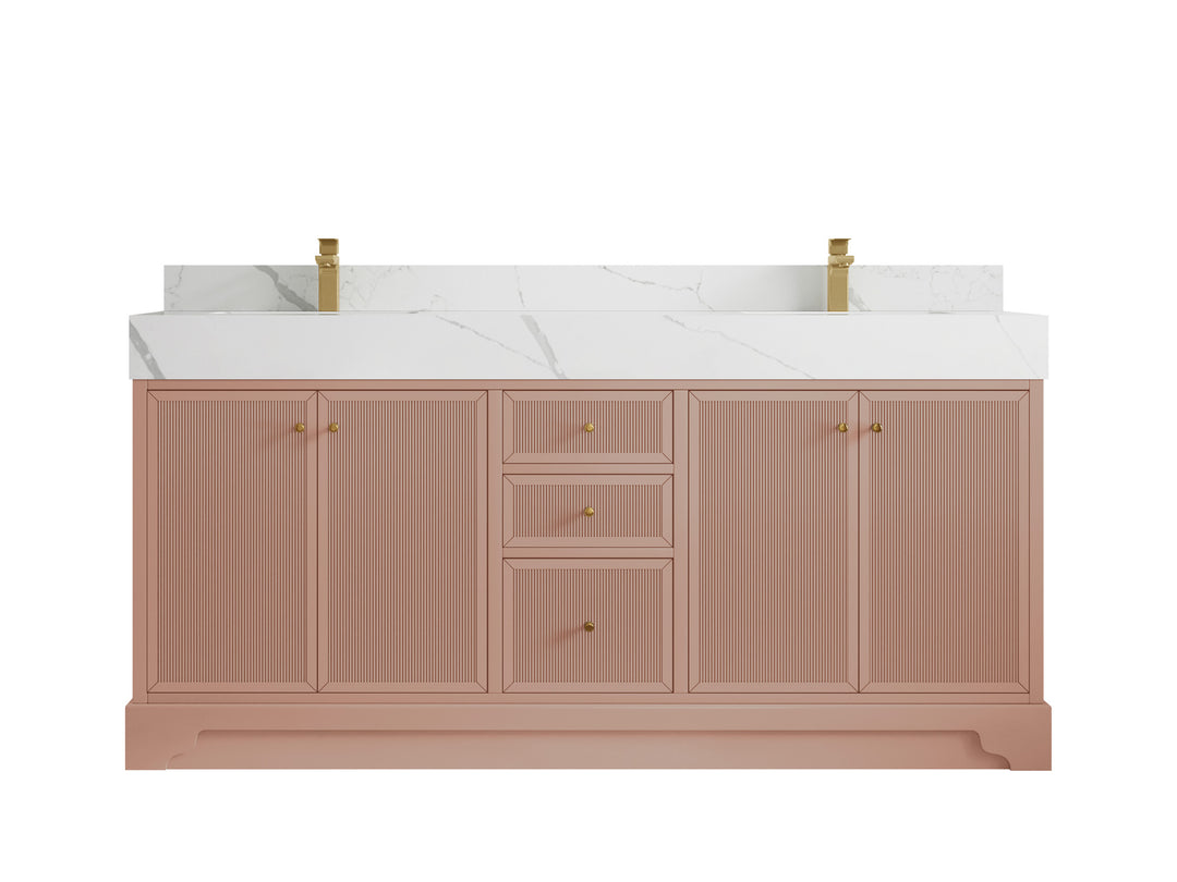 Manhattan 72 in. W x 22 in. D Double Sink Bathroom Vanity