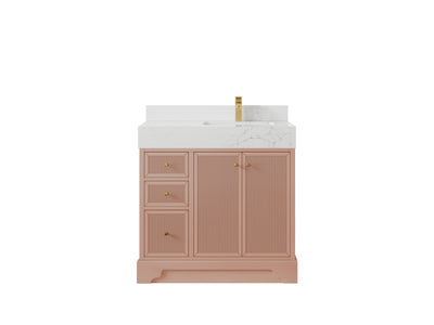 Manhattan 36 in. W x 22 in. D Right Offset Sink Bathroom Vanity
