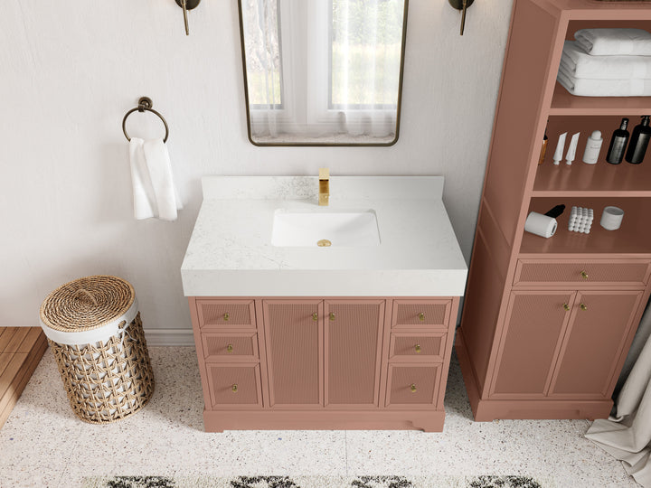 Manhattan 42 in. W x 22 in. D Single Sink Bathroom Vanity - photo 9