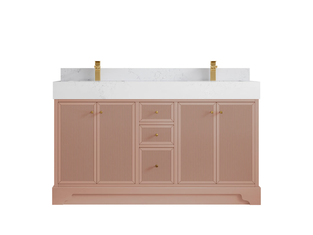 Manhattan 60 in. W x 22 in. D Double Sink Bathroom Vanity
