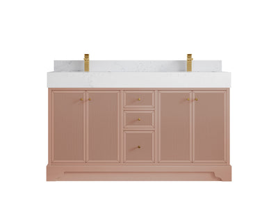 Manhattan 60 in. W x 22 in. D Double Sink Bathroom Vanity