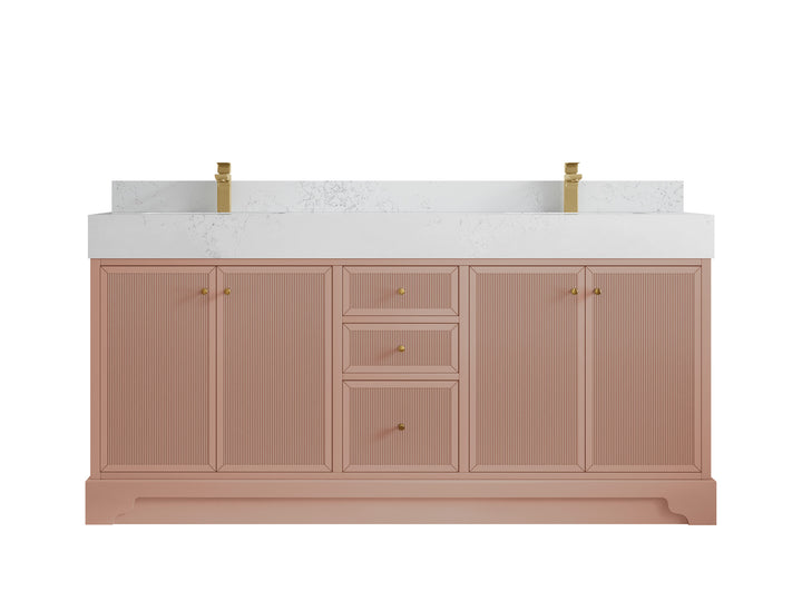 Manhattan 72 in. W x 22 in. D Double Sink Bathroom Vanity - photo 10