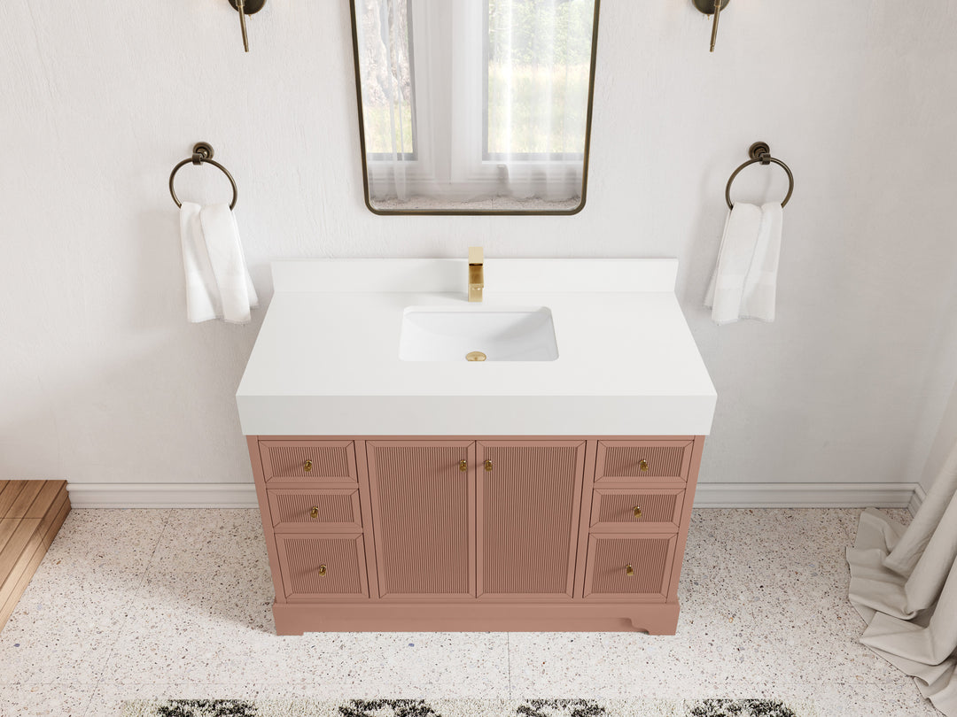 Manhattan 48 in. W x 22 in. D Single Sink Bathroom Vanity