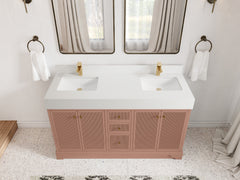 Manhattan 60 in. W x 22 in. D Double Sink Bathroom Vanity - photo 11