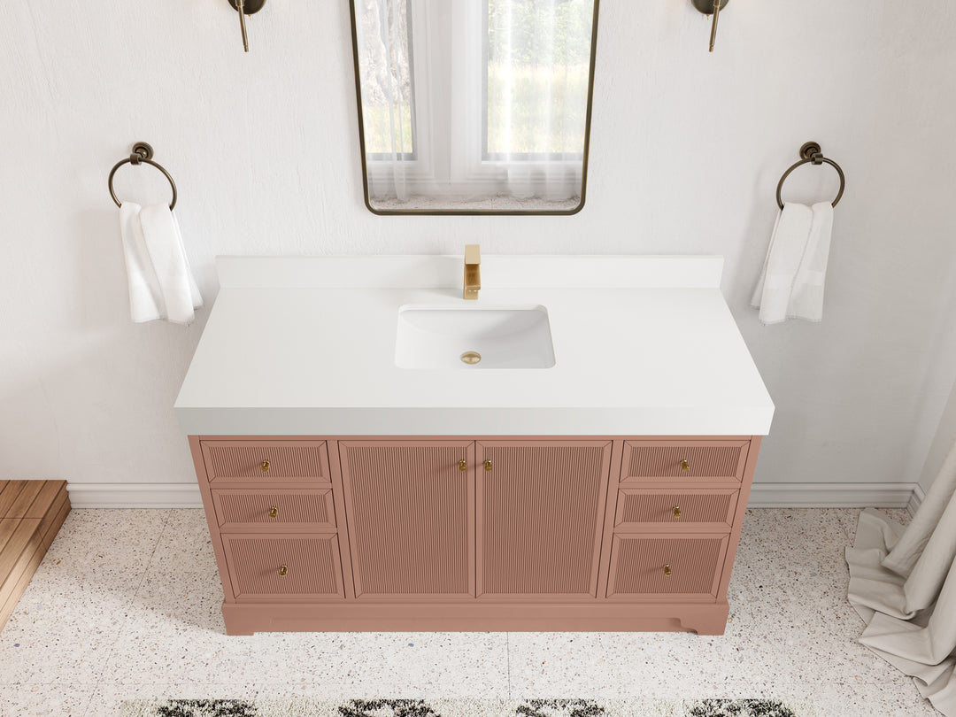Manhattan 60 in. W x 22 in. D Single Sink Bathroom Vanity