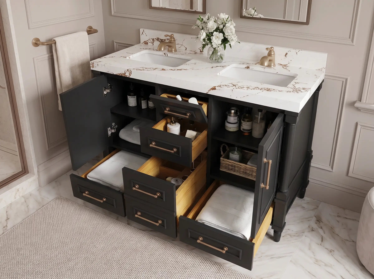 Aberdeen 48 in. W x 22 in. D Double Sink Bathroom Vanity