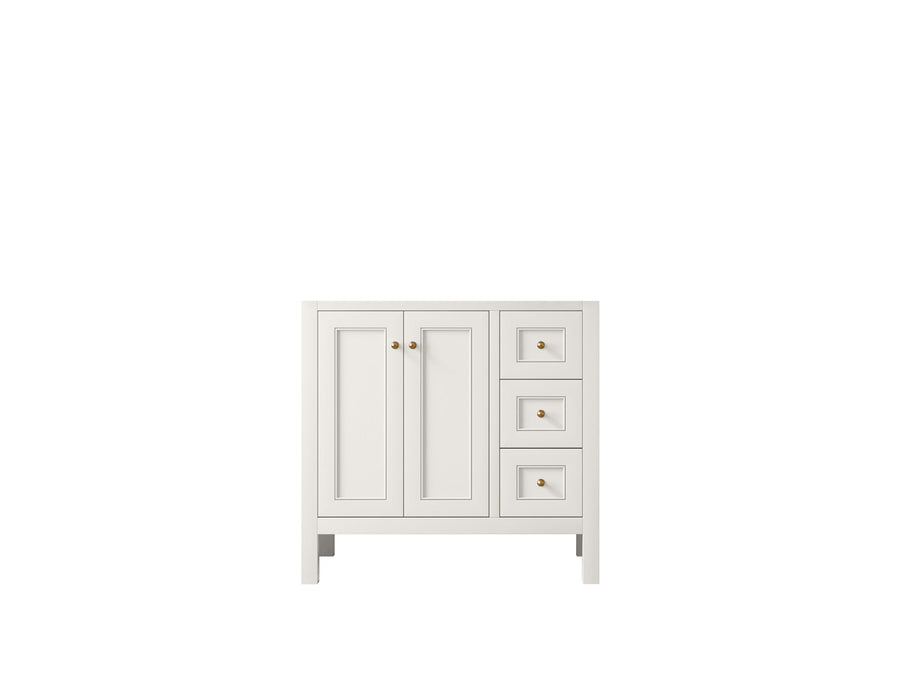 Nashville 36 in. W x 22 in. D Left Offset Sink Vanity Cabinet