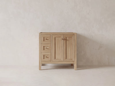 Nashville 36 in. W x 22 in. D Center Sink Teak Wood Bathroom Vanity