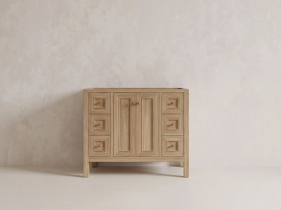 Nashville Teak Wood 42 in. W x 22 in. D Single Sink Bathroom Vanity