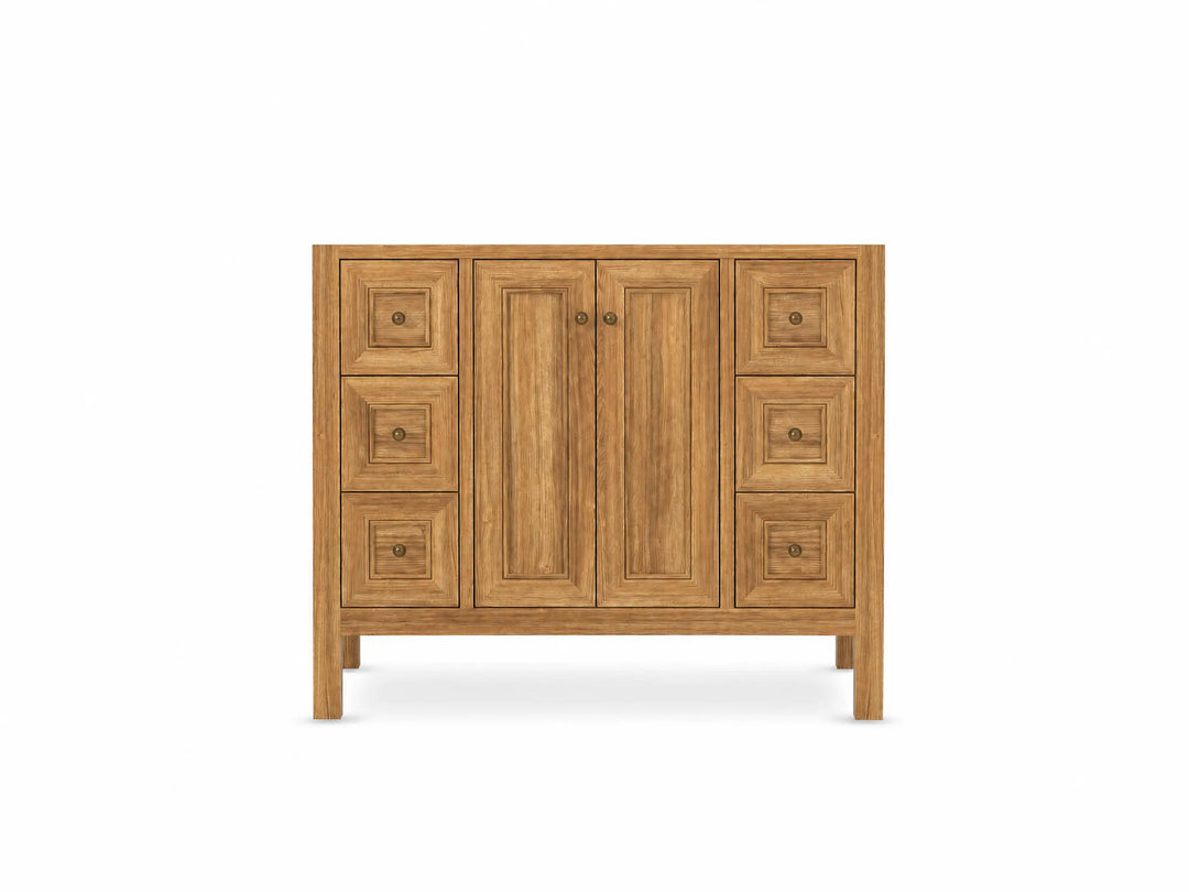 Nashville Teak Wood 42 in. W x 22 in. D Single Sink Bathroom Vanity | 
              
                Light Natural Teak
                
                  
             - NAS_TK_LNT_WHQZ_42 - photo №6