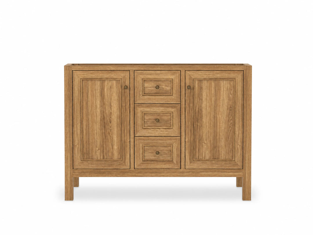 Nashville Teak Wood 48 in. W x 22 in. D Double Sink Bathroom Vanity | 
              
                Light Natural Teak
                
                  
             - NAS_TK_LNT_CA_NV_48D - photo №14