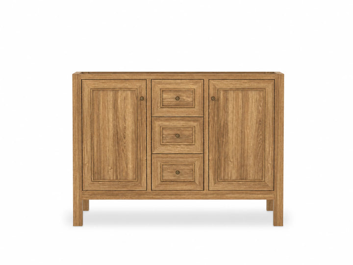 Nashville Teak Wood 48 in. W x 22 in. D Double Sink Bathroom Vanity - photo 14