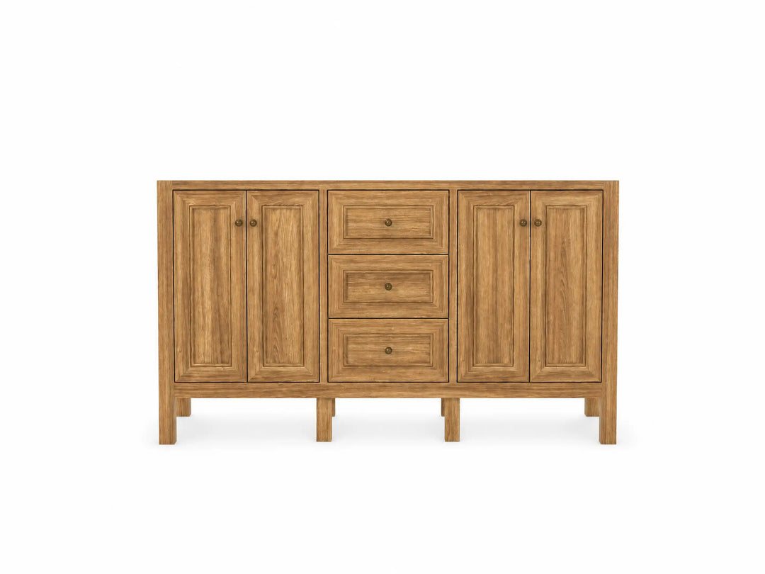 Nashville Teak Wood 60 in. W x 22 in. D Double Sink Bathroom Vanity | 
              
                Light Natural Teak
                
                  
             - NAS_TK_LNT_WHQZ_60D - photo №7