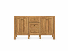 Nashville Teak Wood 60 in. W x 22 in. D Double Sink Bathroom Vanity - photo 6