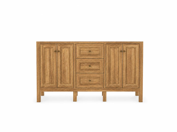 Nashville Teak Wood 60 in. W x 22 in. D Double Sink Bathroom Vanity - photo 7