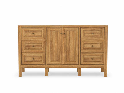 Nashville Teak Wood 60 in. W x 22 in. D Single Sink Bathroom Vanity