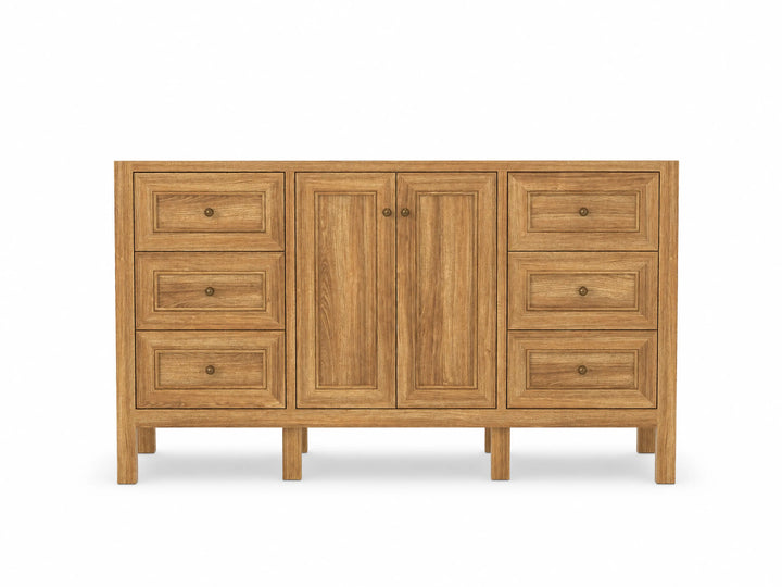 Nashville Teak Wood 60 in. W x 22 in. D Single Sink Bathroom Vanity - photo 8