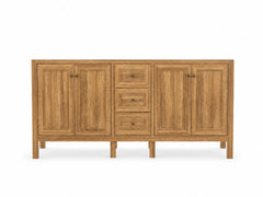 Nashville Teak Wood 72 in. W x 22 in. D Double Sink Bathroom Vanity - photo 5