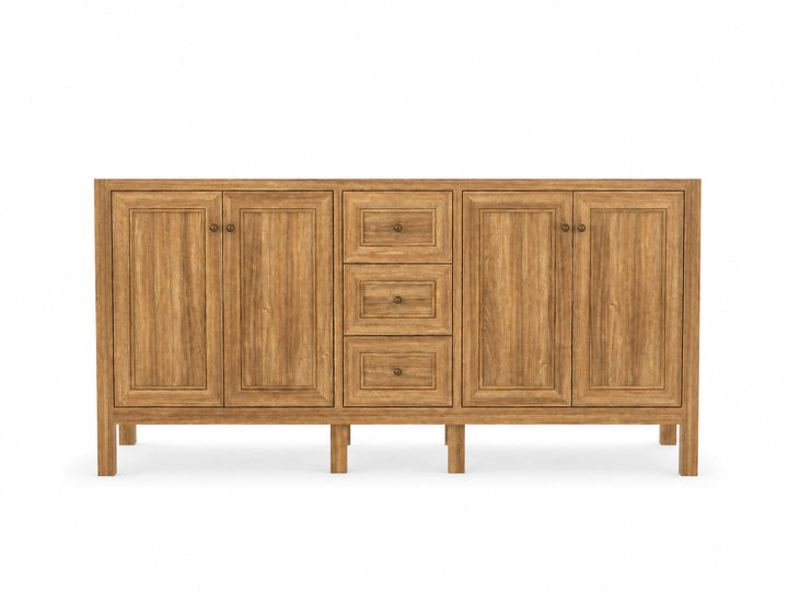 Nashville Teak Wood 72 in. W x 22 in. D Double Sink Bathroom Vanity - photo 6