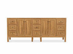Nashville Teak Wood 84 in. W x 22 in. D Double Sink Bathroom Vanity - photo 7