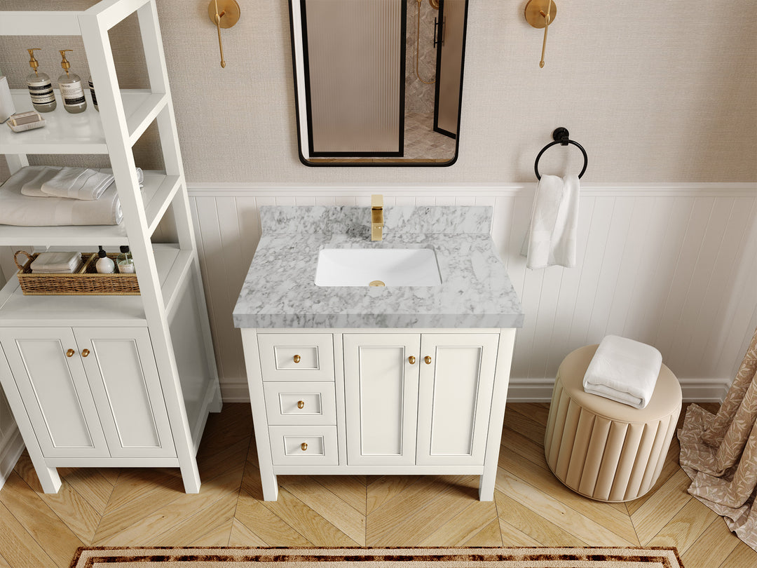 Nashville 36 in. W x 22 in. D Center Sink Bathroom Vanity