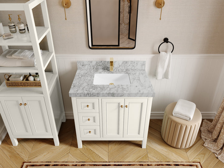 Nashville 36 in. W x 22 in. D Center Sink Bathroom Vanity - photo 28