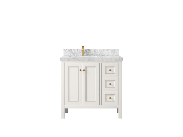 Nashville 36 in. W x 22 in. D Left Offset Sink Bathroom Vanity - photo 29
