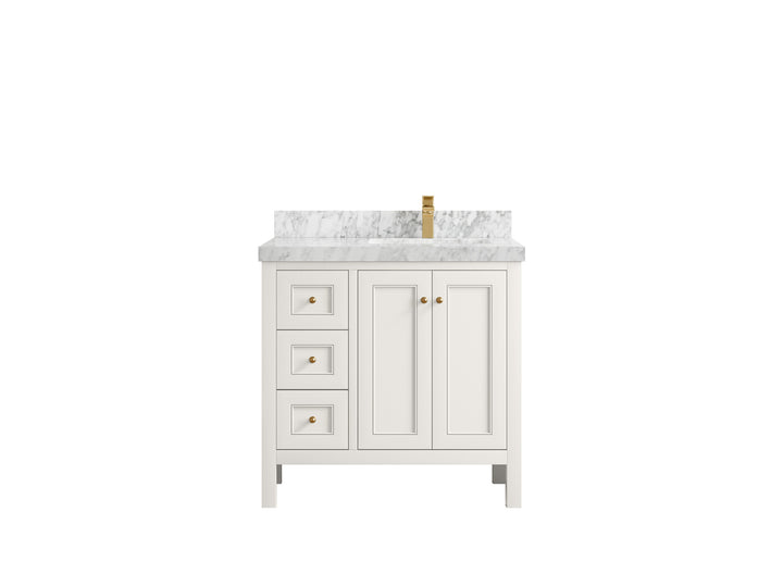 Nashville 36 in. W x 22 in. D Right Offset Sink Bathroom Vanity - photo 41