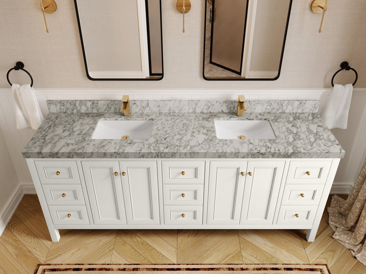 Nashville 84 in W x 22 in D Double Sink Bathroom Vanity - photo 29