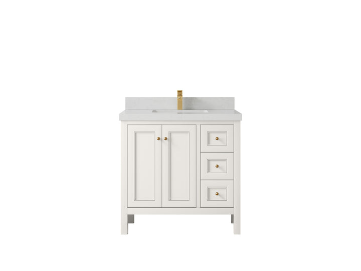 Nashville 36 in. W x 22 in. D Center Sink Bathroom Vanity - photo 31