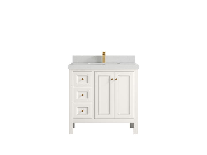 Nashville 36 in. W x 22 in. D Center Sink Bathroom Vanity - photo 31
