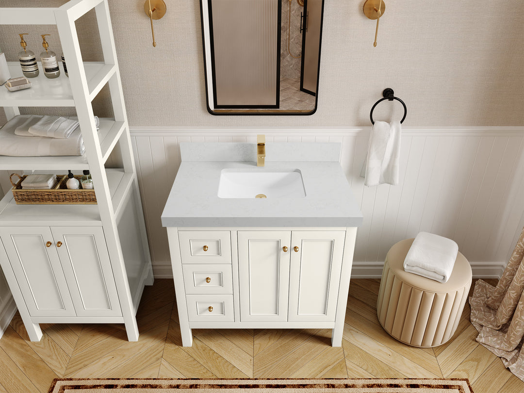 Nashville 36 in. W x 22 in. D Center Sink Bathroom Vanity