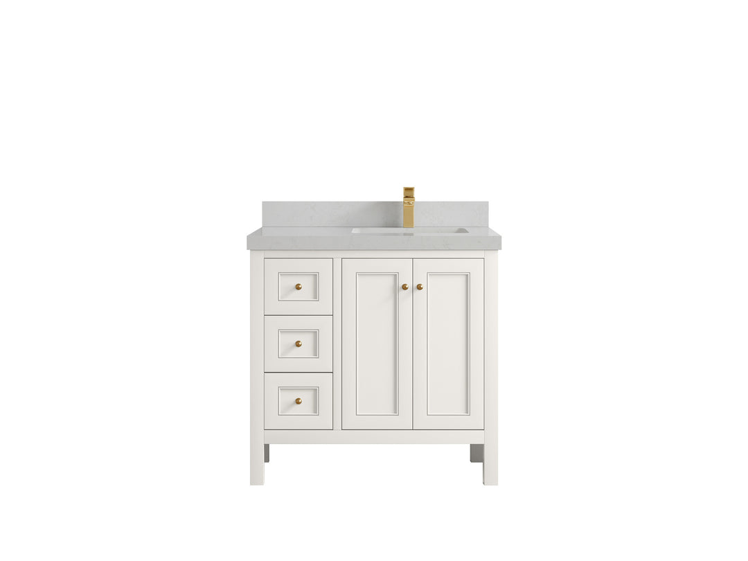 Nashville 36 in. W x 22 in. D Right Offset Sink Bathroom Vanity