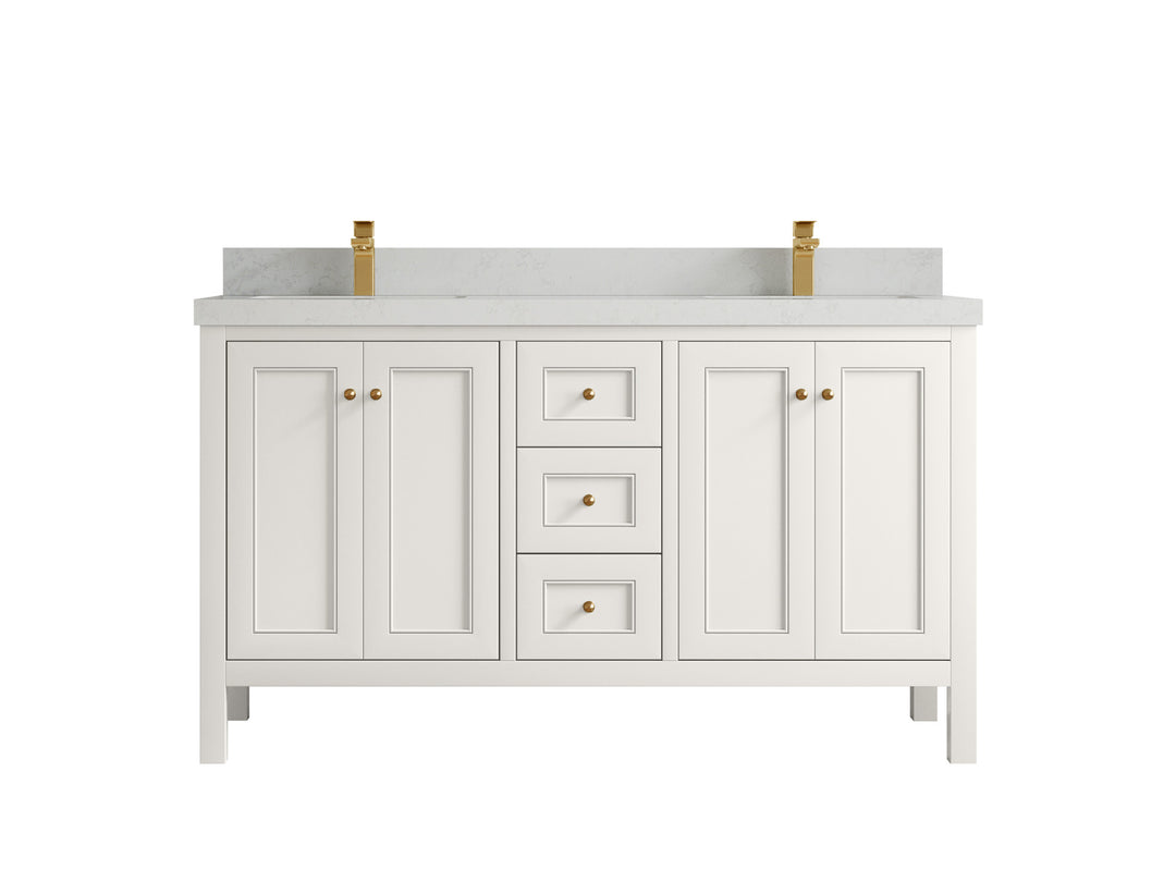 Nashville 60 in. W x 22 in. D Double Sink Bathroom Vanity